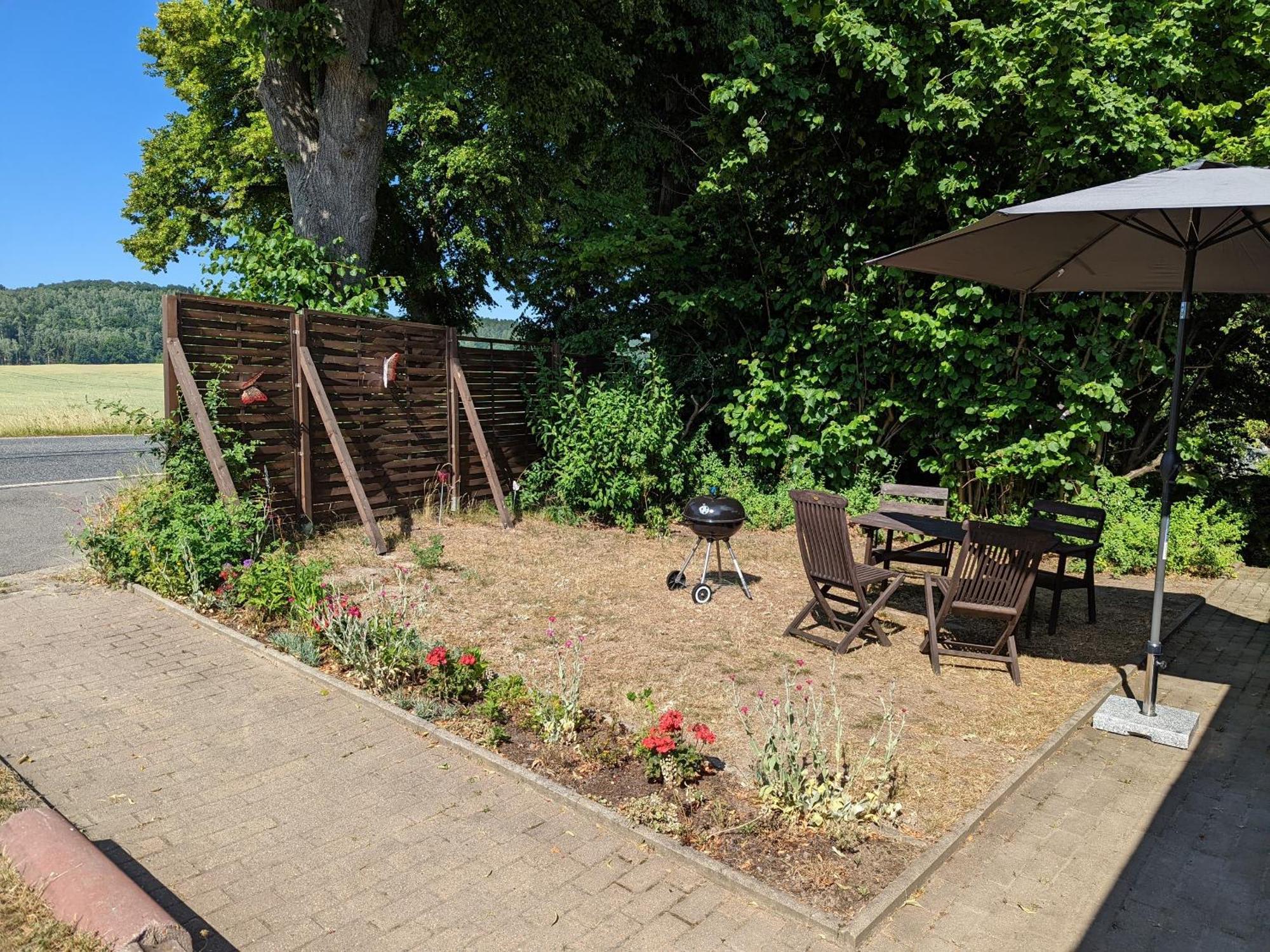 W5 - Urlaubsmagie - Wohnung Mit Grill, Terrasse & Pool Lichtenhain  Exteriör bild