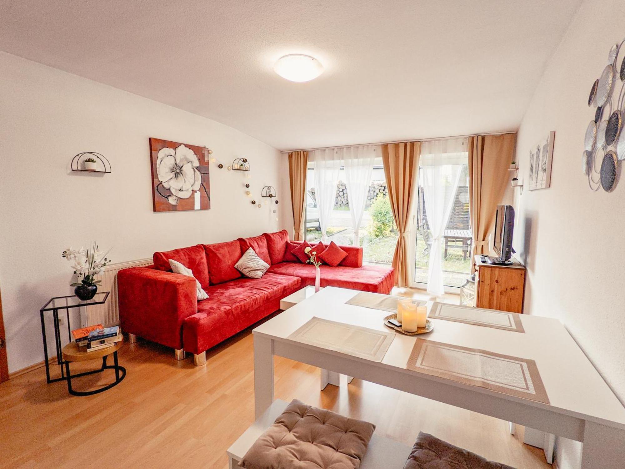 W5 - Urlaubsmagie - Wohnung Mit Grill, Terrasse & Pool Lichtenhain  Exteriör bild