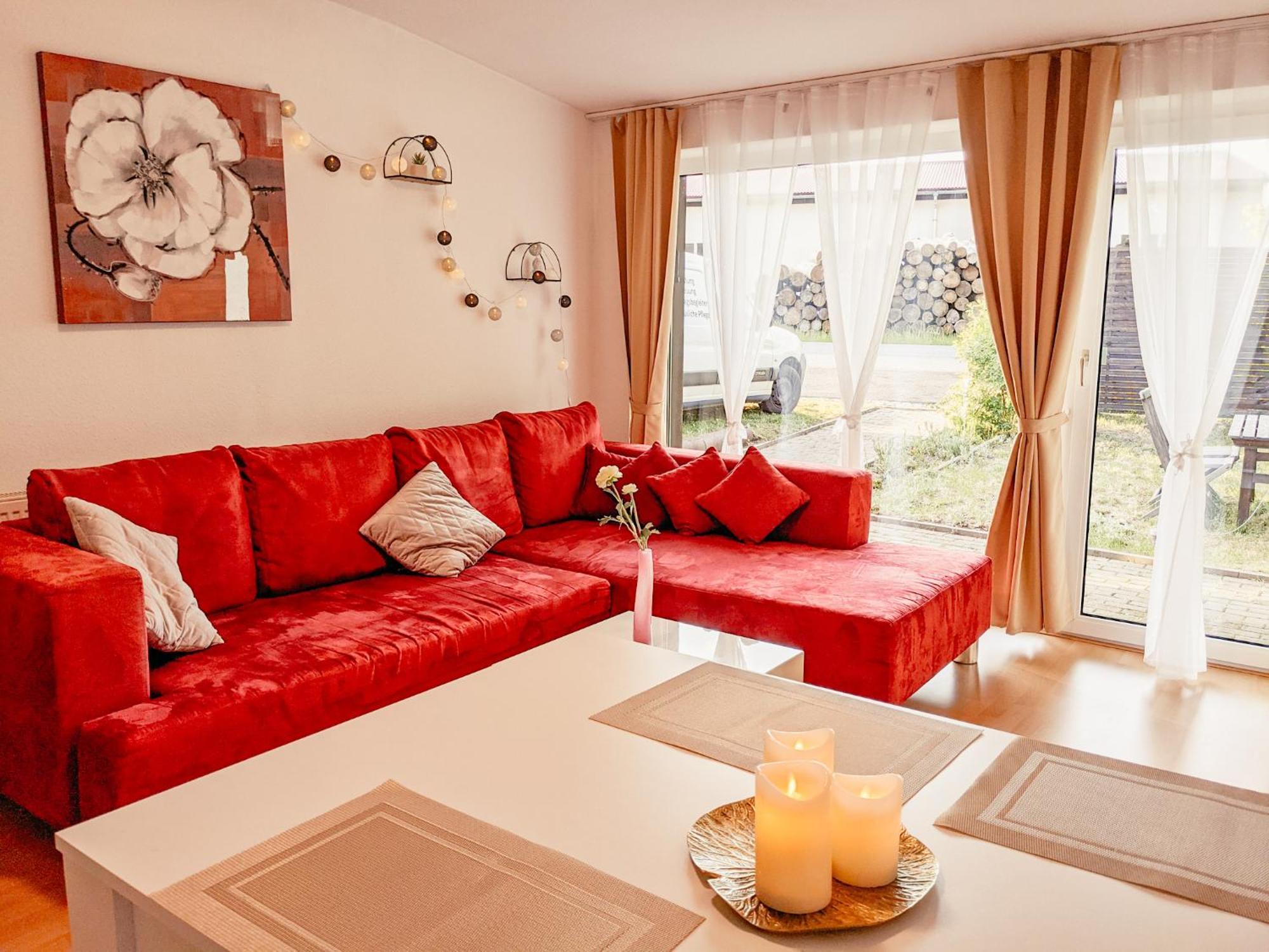 W5 - Urlaubsmagie - Wohnung Mit Grill, Terrasse & Pool Lichtenhain  Exteriör bild