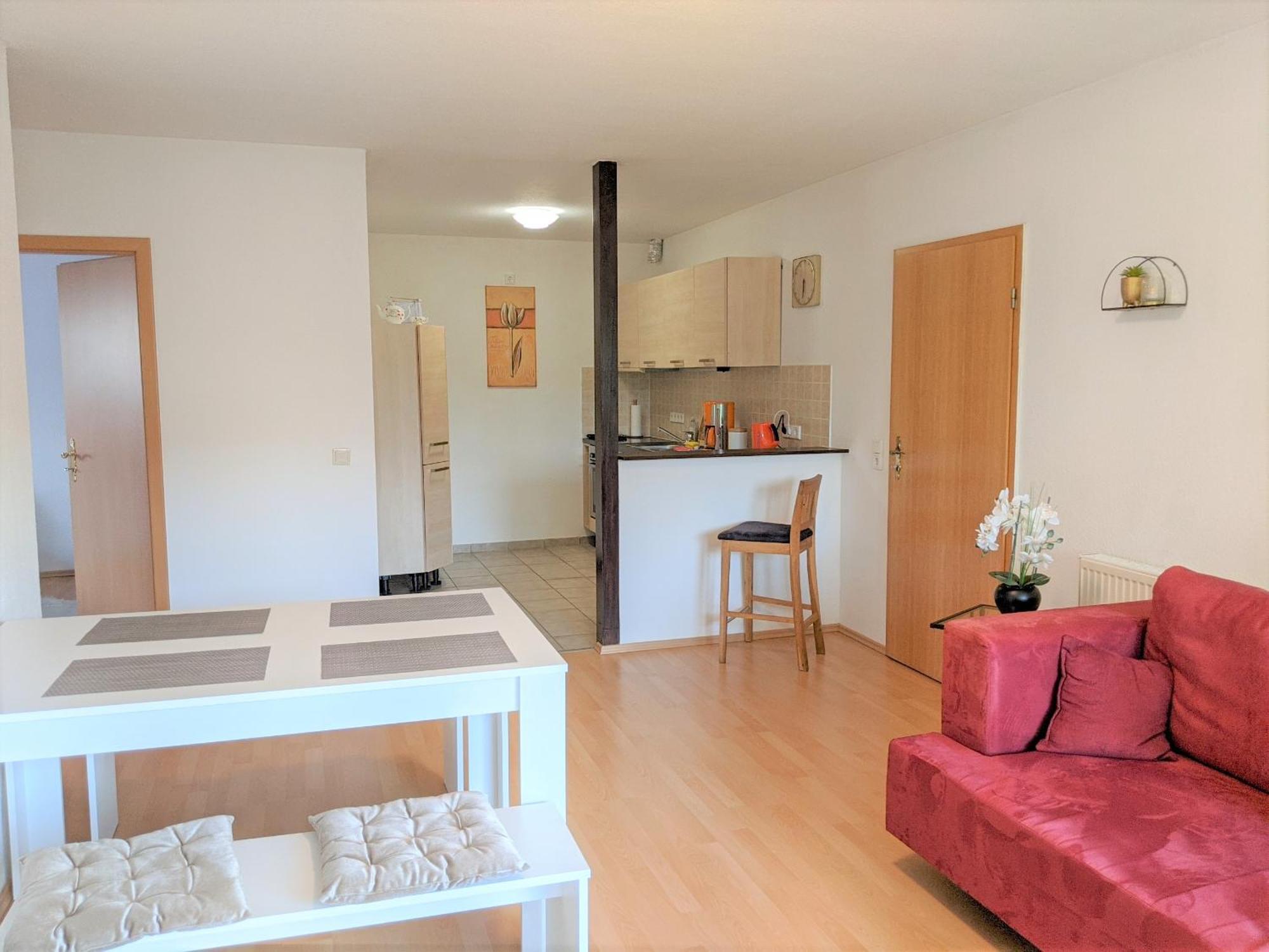 W5 - Urlaubsmagie - Wohnung Mit Grill, Terrasse & Pool Lichtenhain  Exteriör bild